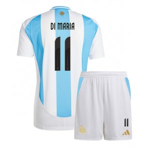 Argentina Angel Di Maria #11 Dětské Domácí dres komplet Copa America 2024 Krátký Rukáv (+ trenýrky)